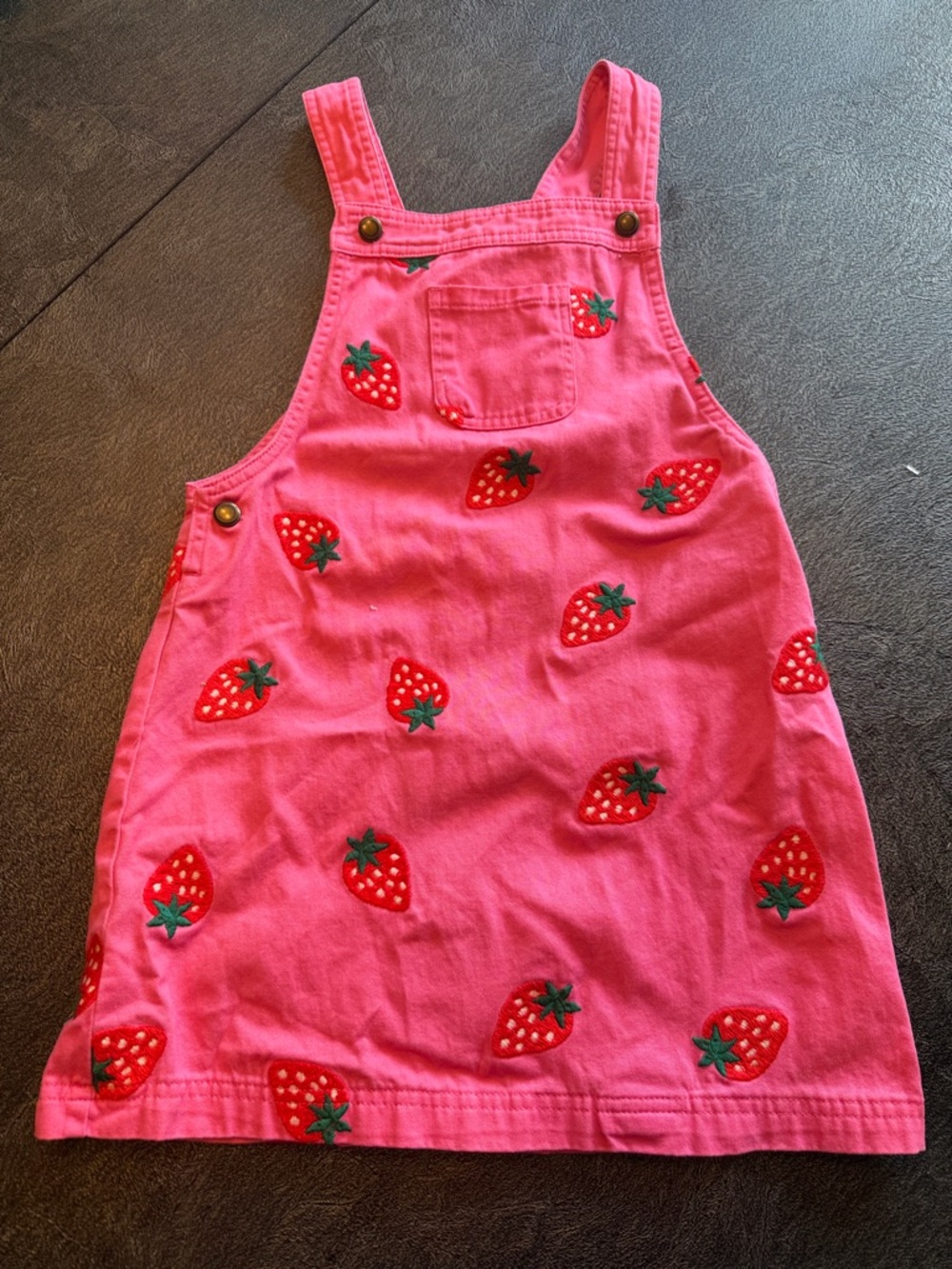 Pink Strawberry Dress Girls Size 7